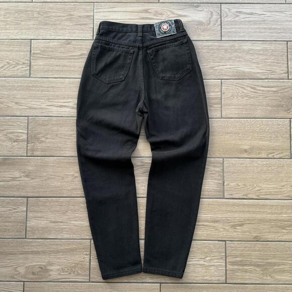 Y2K Versace Black Denim Straight Baggy Jeans - Picture 1 of 8